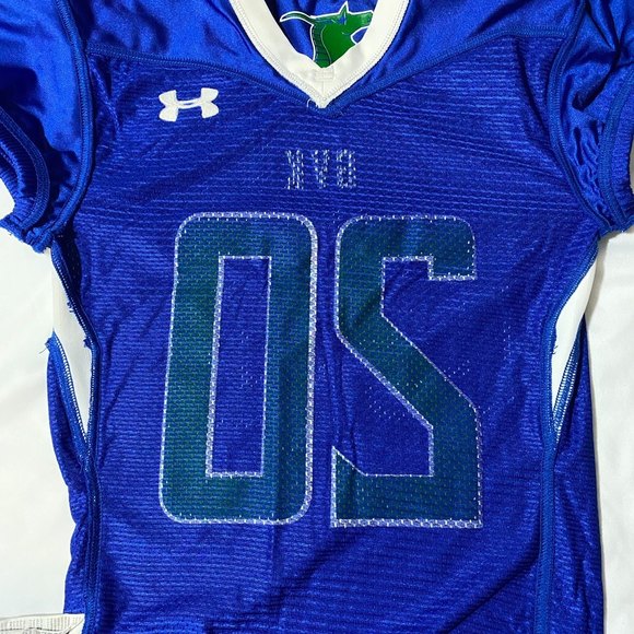 Authentic Under Armour GVK Football Jersey Shirt Size YMD Blue - Picture 5 of 6